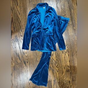 Asos Blue Velvet Suit